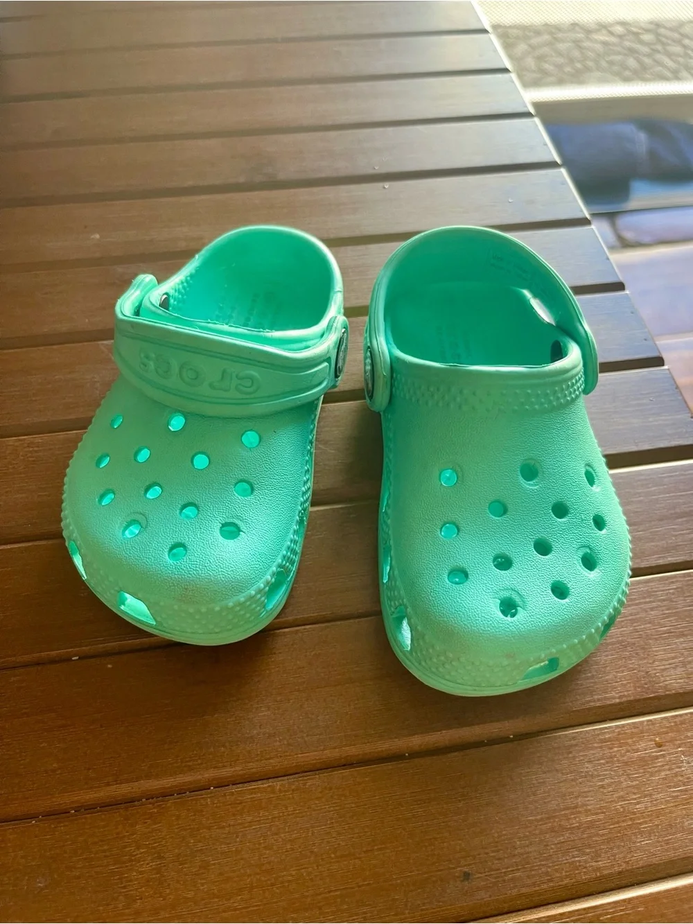 CROCS Kids Classic Clogs in Turquoise